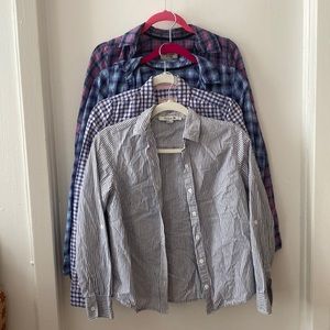 BUNDLE! Plaid Flannel, Abercrombie!